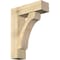 Ekena Millwork Legacy Block Rough Sawn Bracket w/ Offset Brace, Douglas Fir, 8"W x 26"D x 34"H BKT0806X26X34LEC05RDF - alternate 1